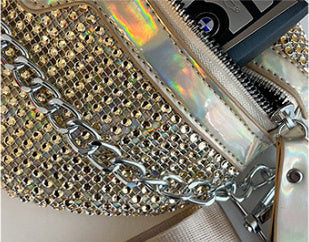 all matching light diamond fashion shoulder messenger bag