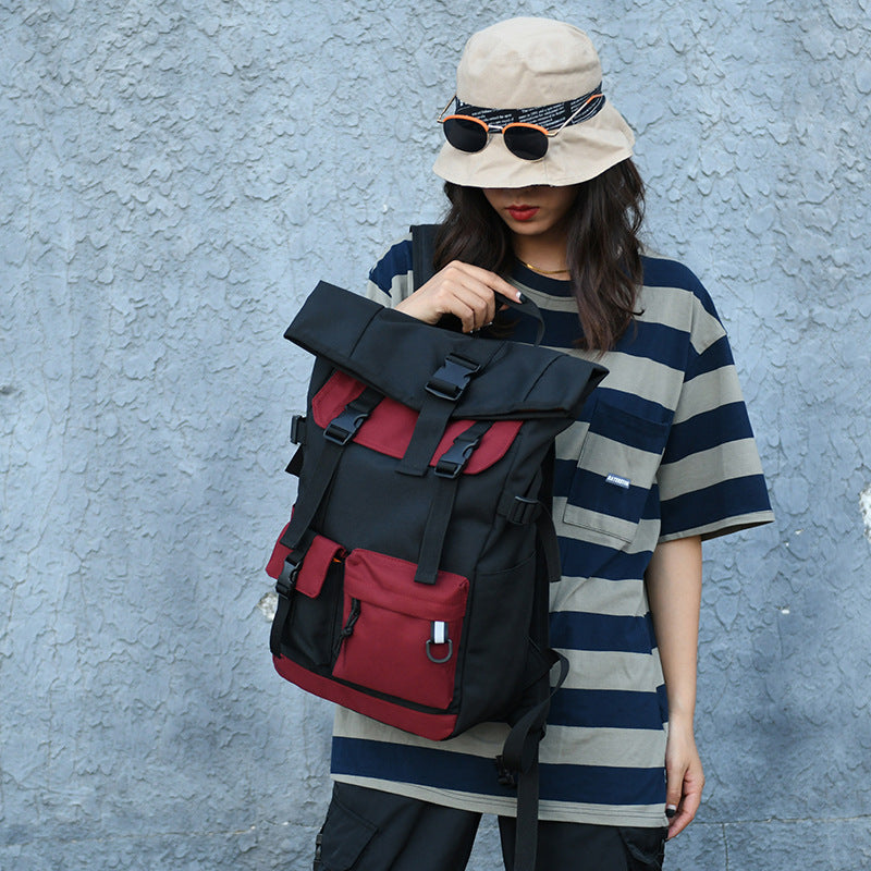 large capacity outdoor travel backpack trendy backpack simple
