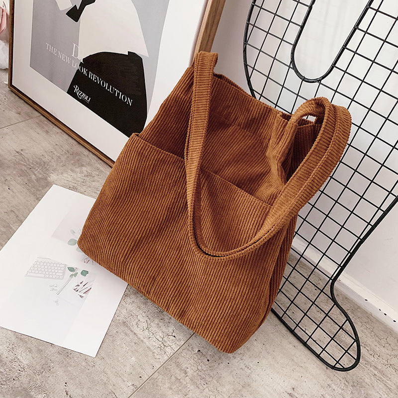 wholesale-lazy-style-corduroy-bucket-bag-female-autumn-and-winter-new-korean-style-shoulder-bag-student-class-handbag