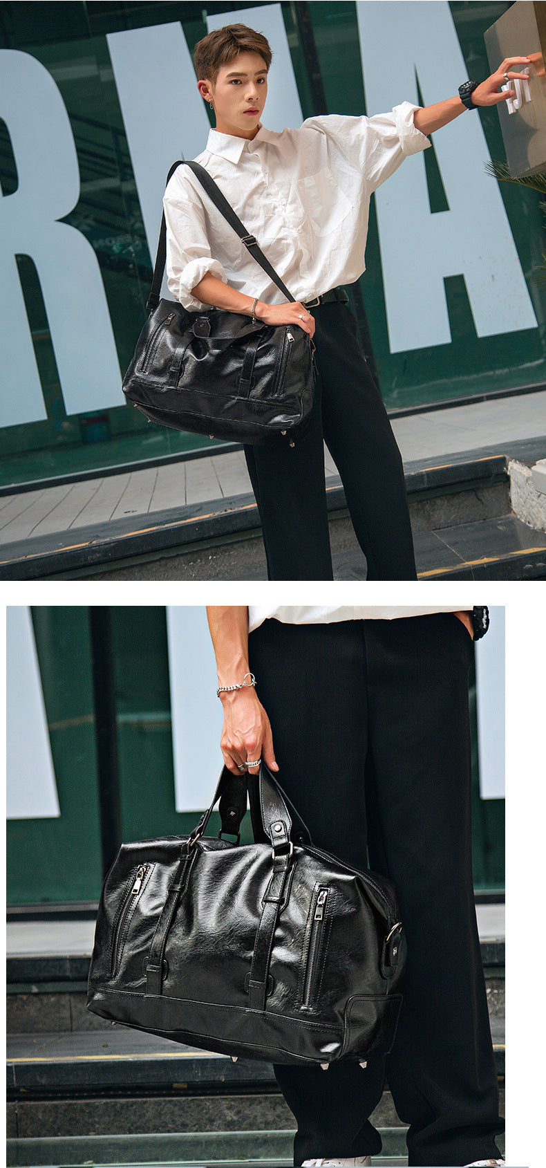Leisure Travel Large-Capacity Portable Messenger Shoulder Bag