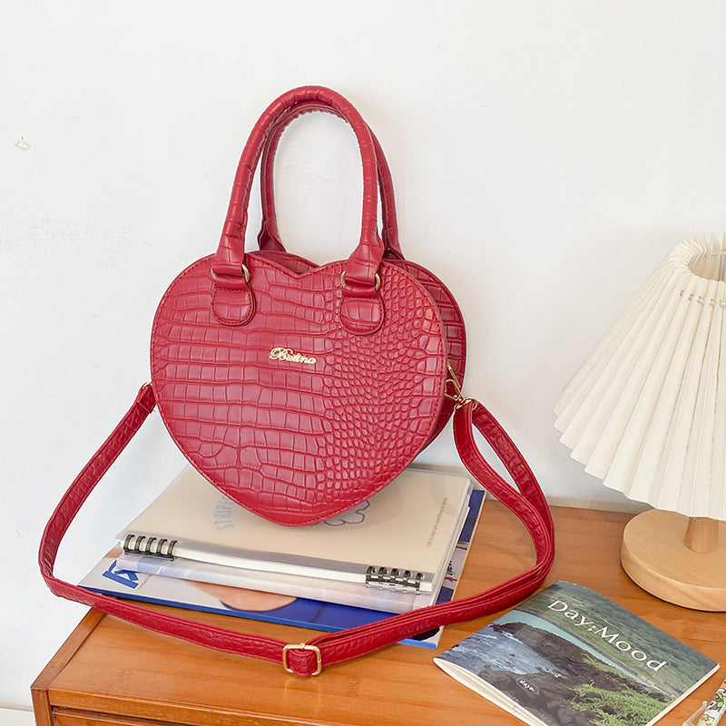 Hot Girl Style Handbag Pattern Love Shoulder Crossbody