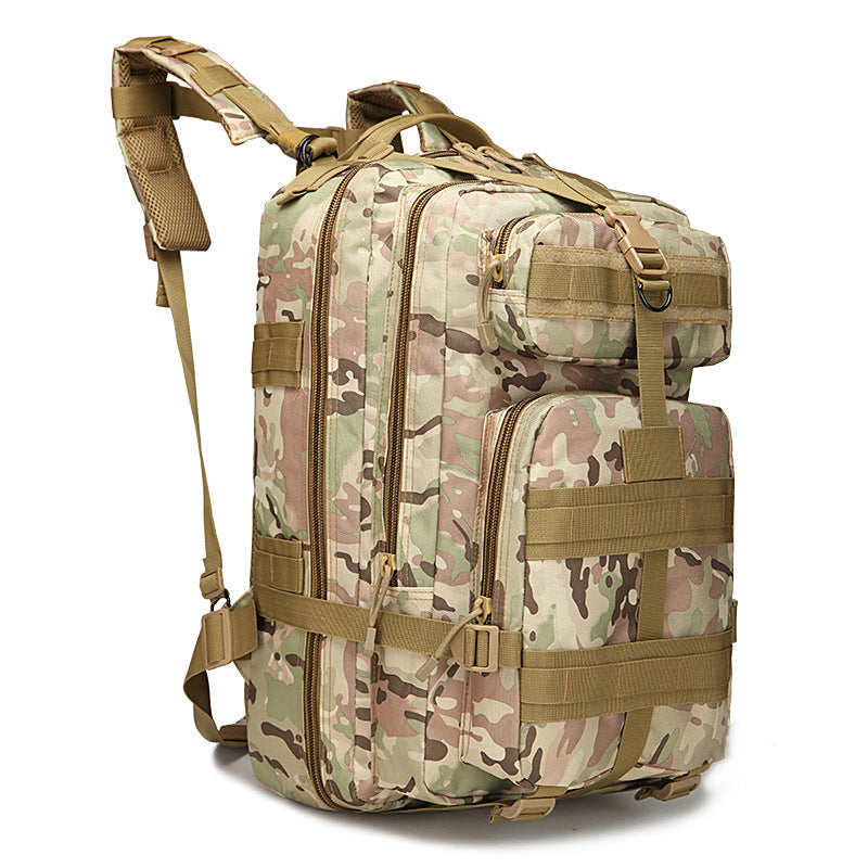 sports outdoor mountaineering travel double shoulder knapsack camping army camouflage pack tactical backpack 45l large 3p backpack