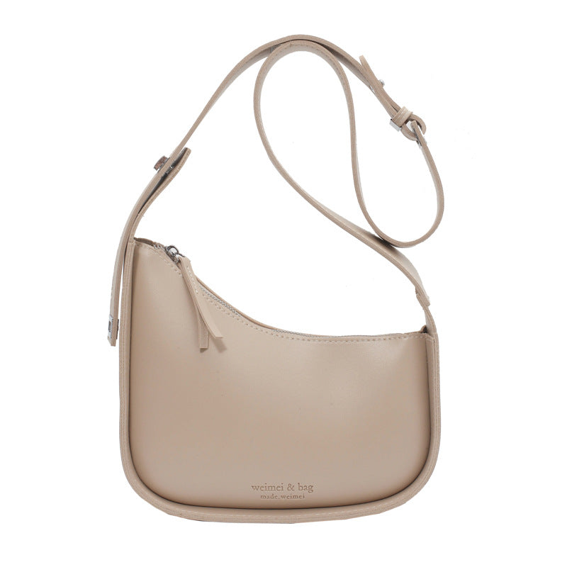 Retro Versatile Womens Saddle Bag In A Minimalist Style