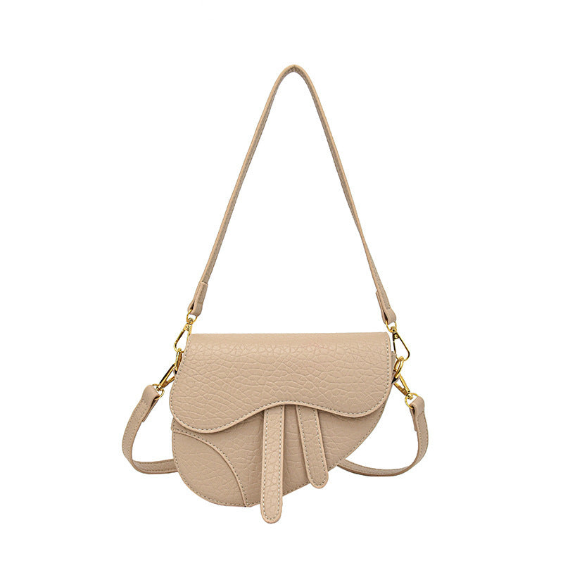 womens simple shoulder saddle crossbody bag