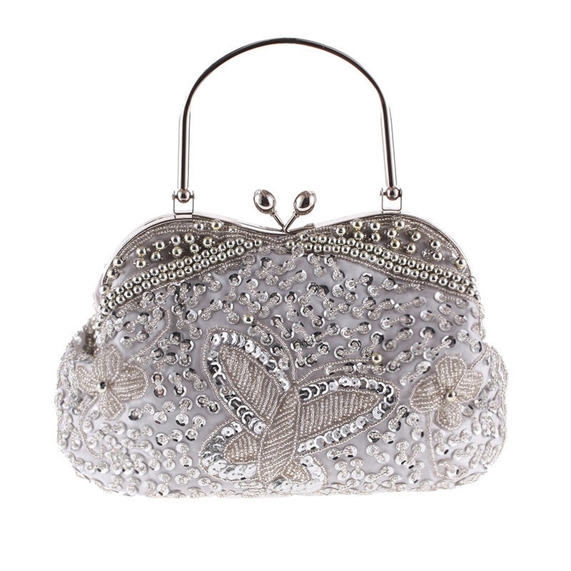 Bead Embroidery Pure Handicraft Bag Evening Banquet Classical Bag
