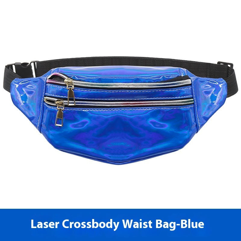 outdoor mens and womens waist pack sports fitness 7 color laser