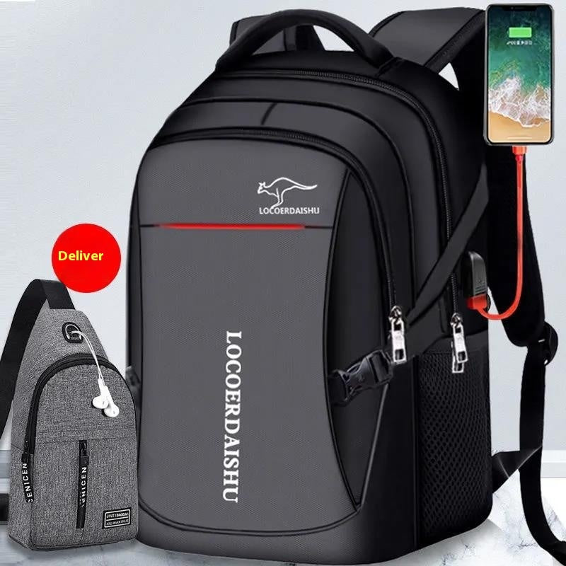 large capacity high student schoolbag travel mens backpack