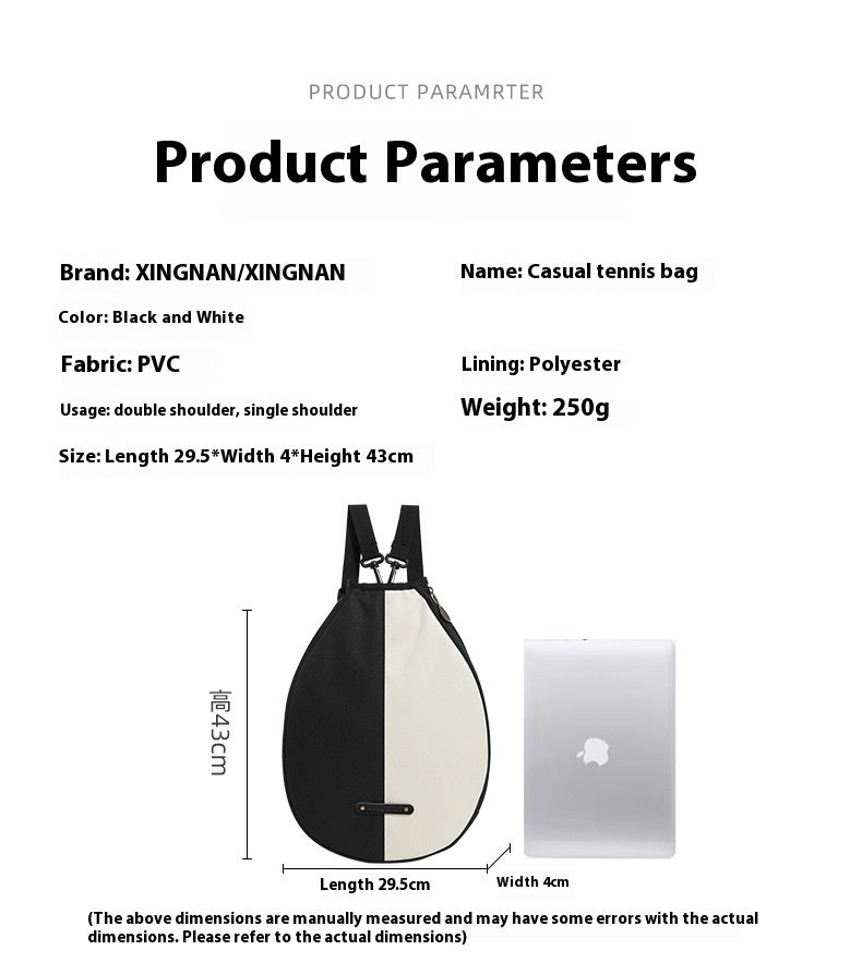 Tennis Shoulder Outdoor Sports Racket Shoulder Crossbody Lightweight Backpack