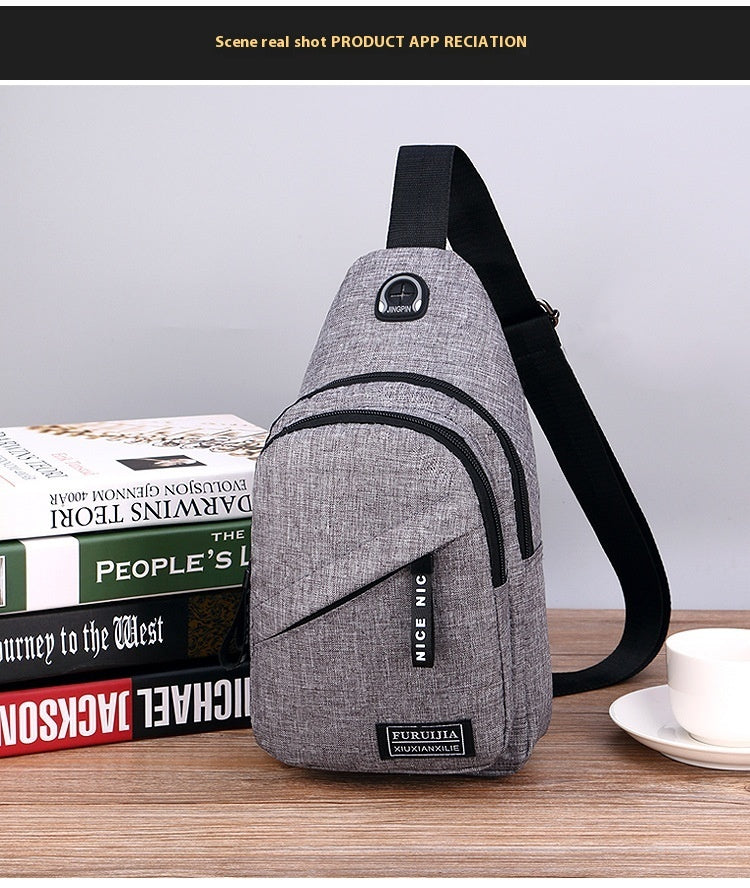 casual youth korean style shoulder bag mens oxford cloth messenger bag