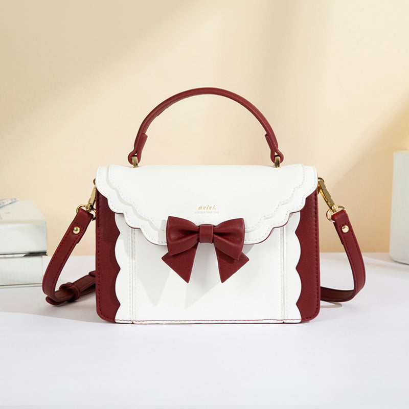 womens fashion new bow style small square bag