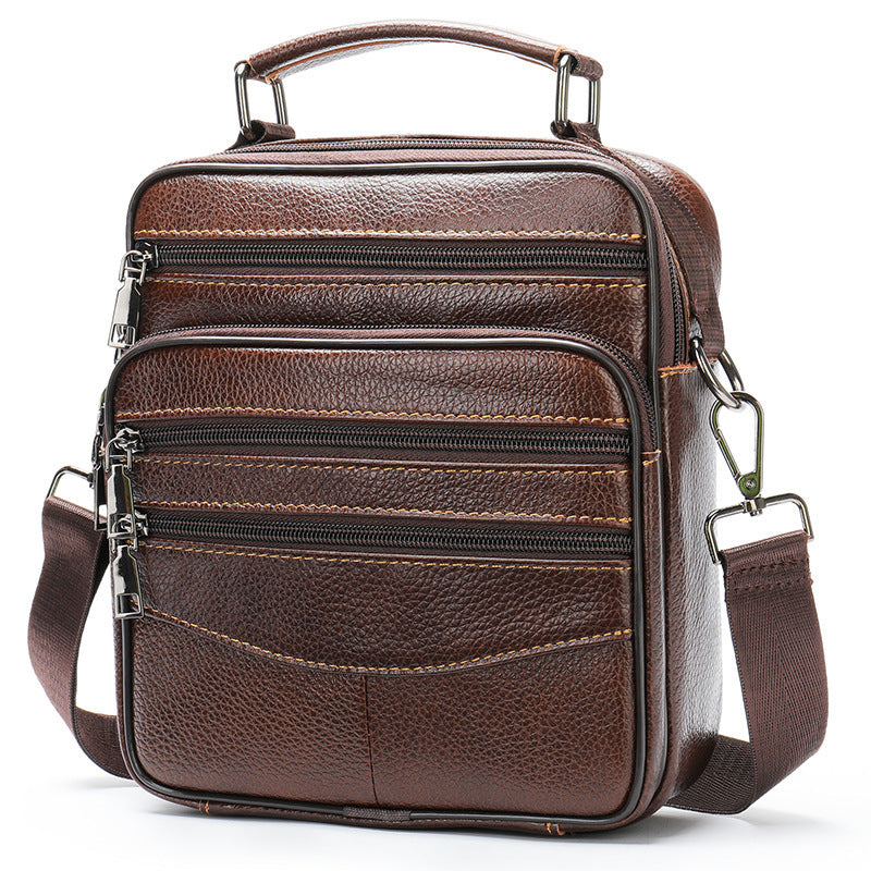 mens business light luxury shoulder messenger bag