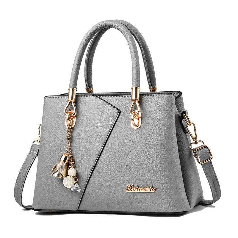 autumn and winter new fashion litchi pattern shoulder messenger bag