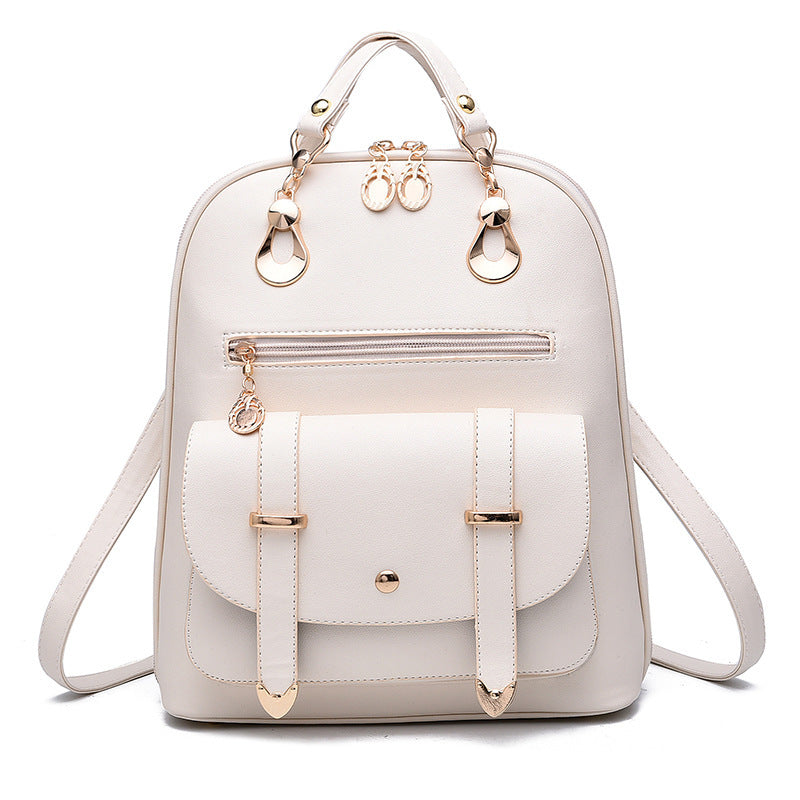 female bag fashion pu leather dual use backpack