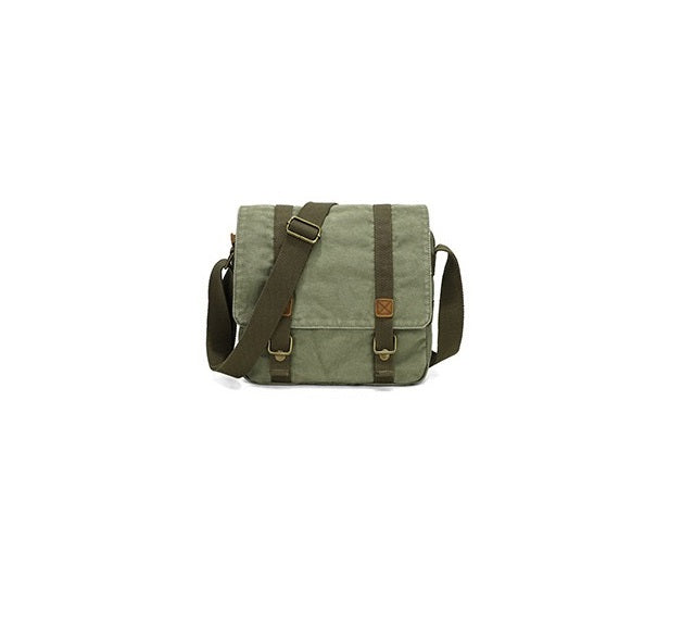 fashion mens portable retro canvas shoulder bag