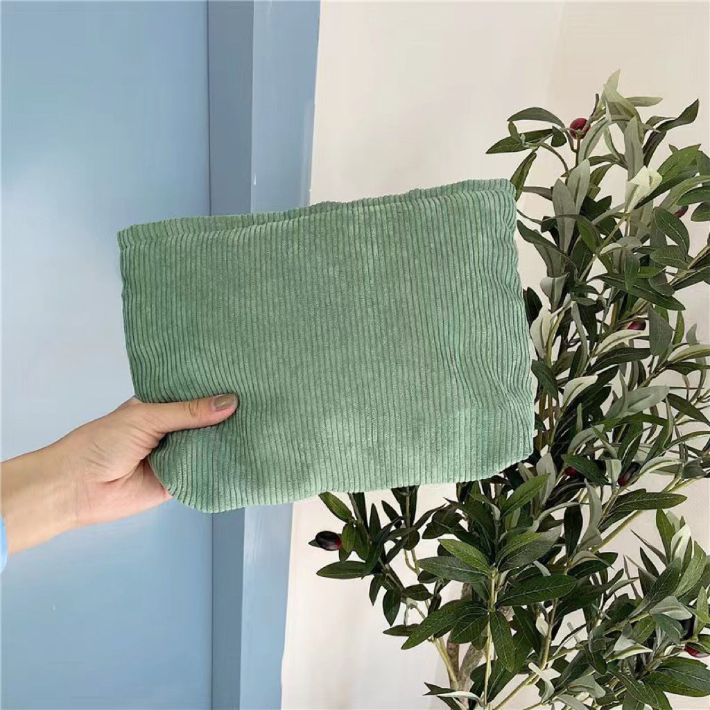 corduroy canvas makeup bag simple