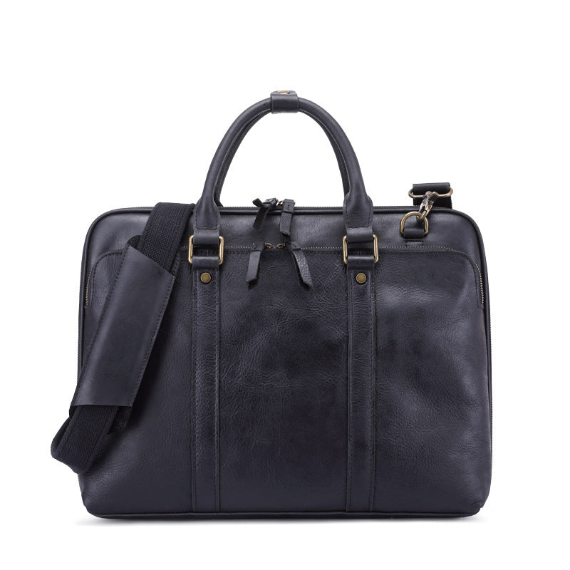 mens handbag leather briefcase shoulder crossbody