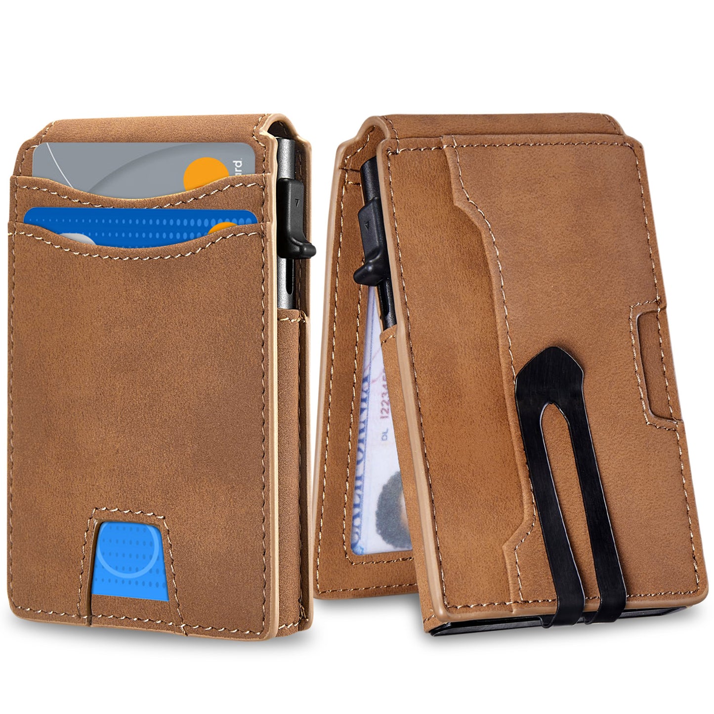 mens high grade simple flip card holder