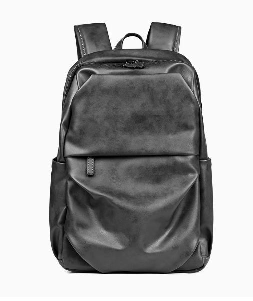 simple gray mens backpack computer travel