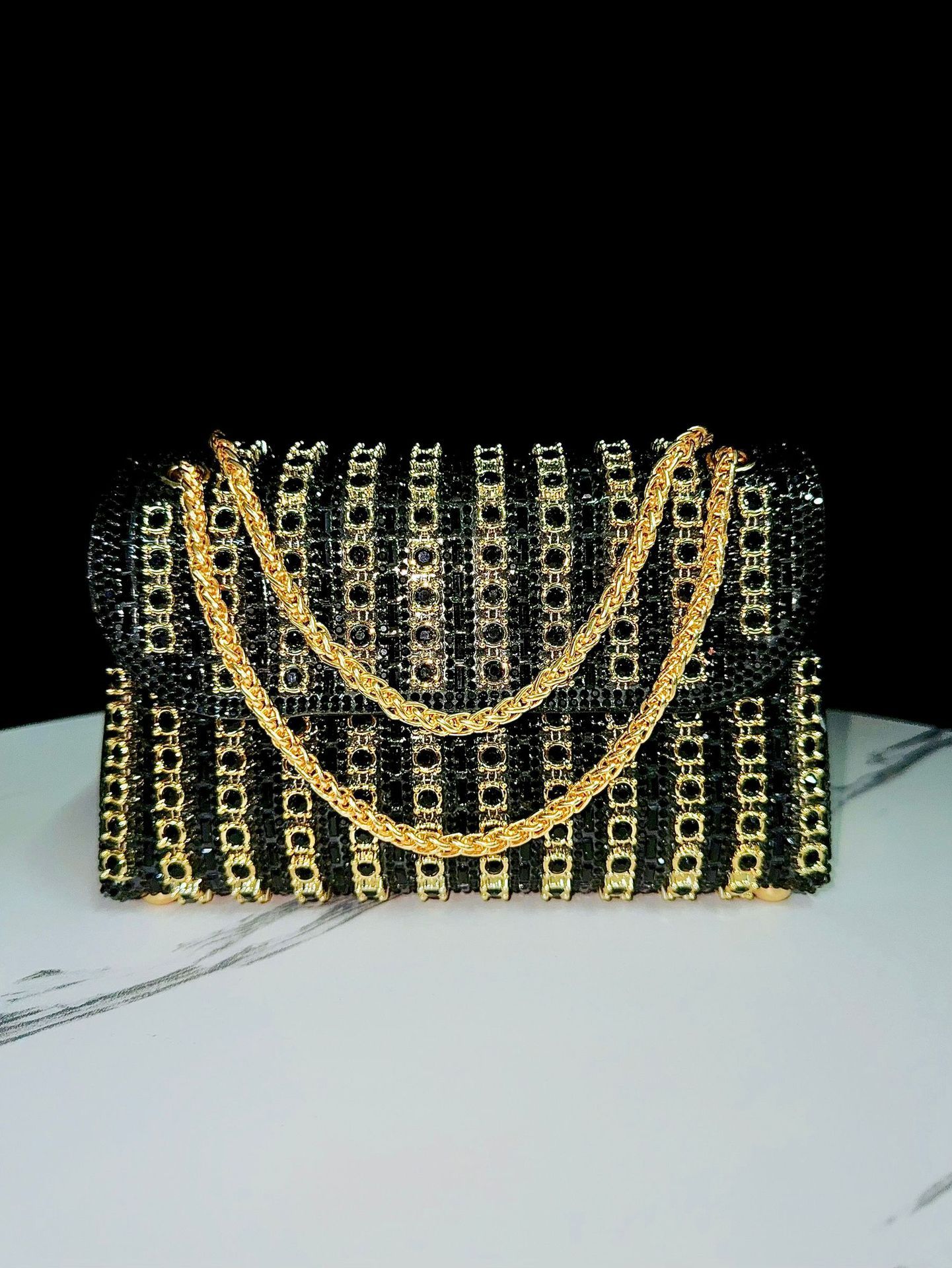 full diamond handbag european and american retro