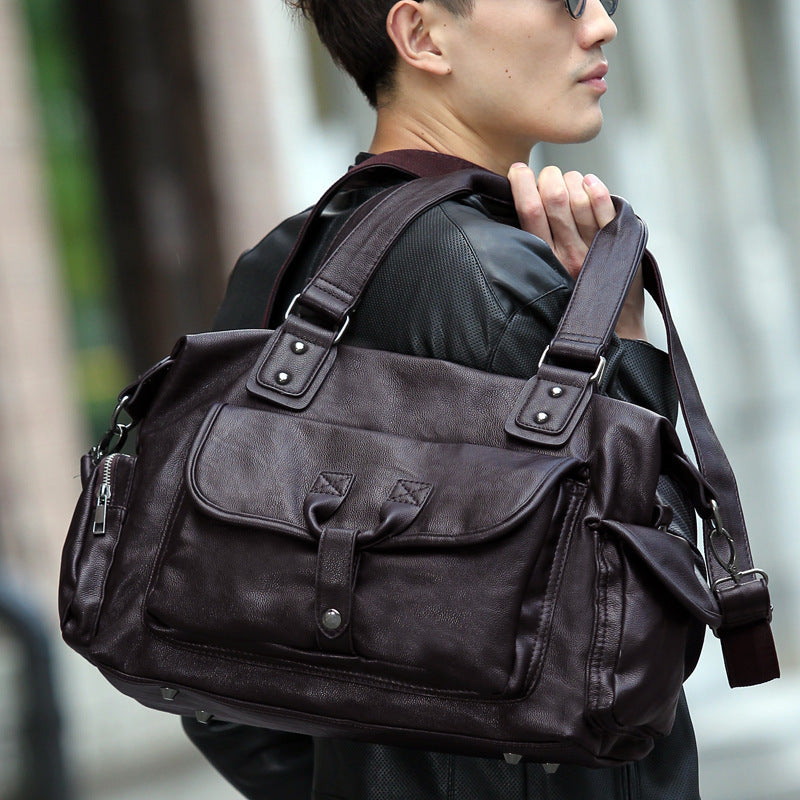 fashion personality hand carrying mens traveling bag