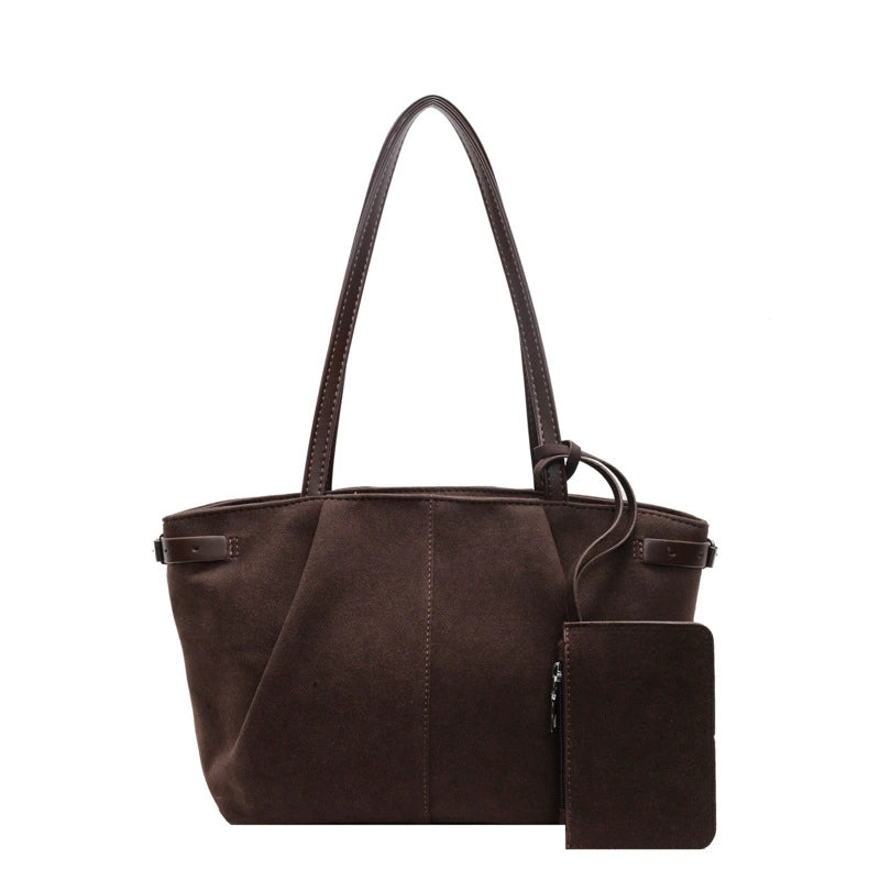 Suede Casual Commute Handbag Shoulder Bag