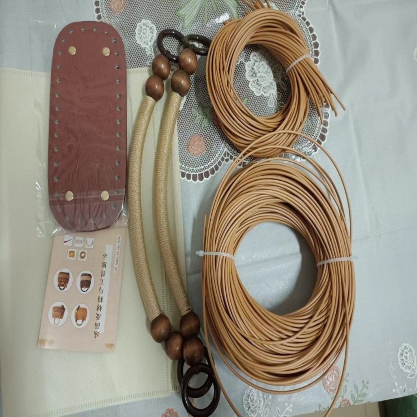 hand woven material bag diy