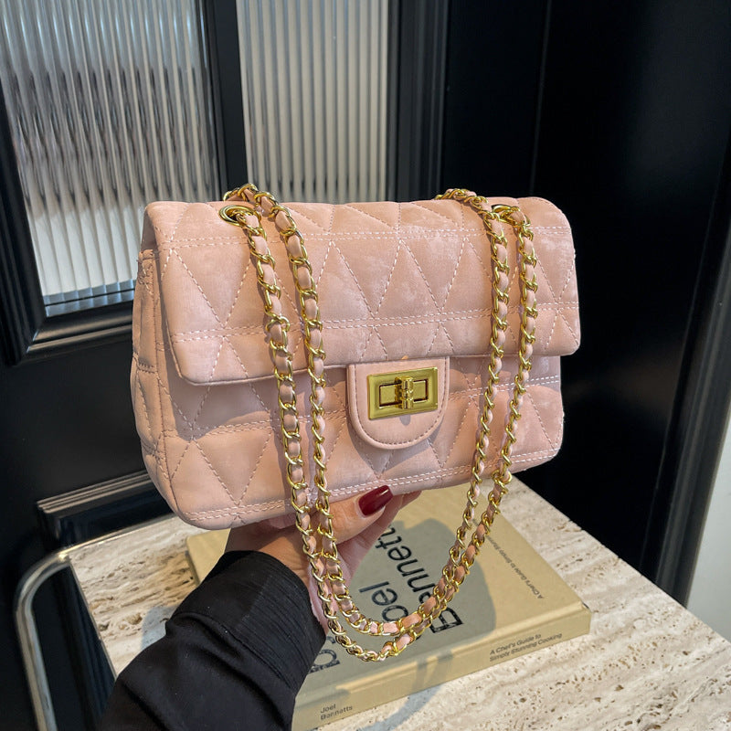 high grade rhombus chain bag