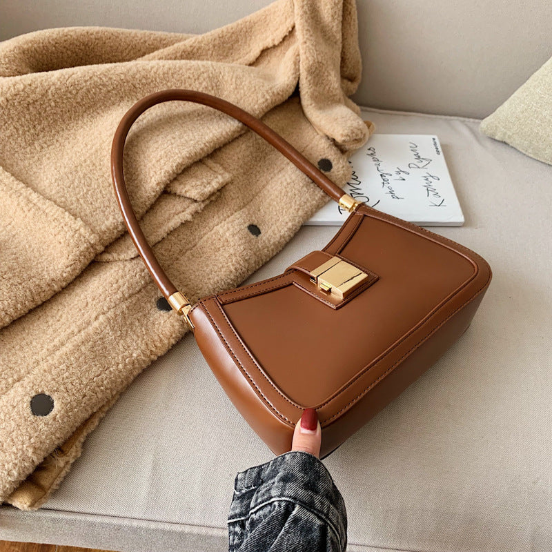 female french niche texture new fashion all match shoulder bag