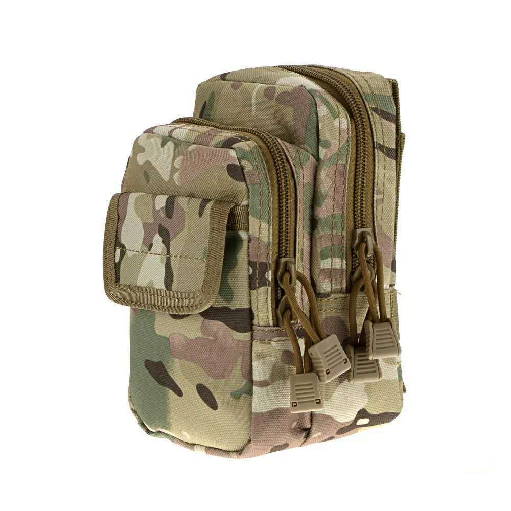 double zipper thick large capacity tactical wear resistant belt waist bag
