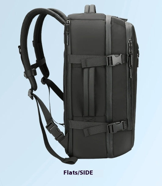 vacuum compressible backpack with simple design 1