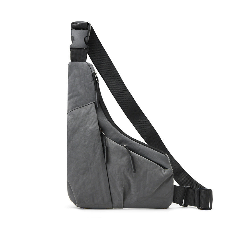 close fitting triangle bag casual derm mens crossbody casual chest bag