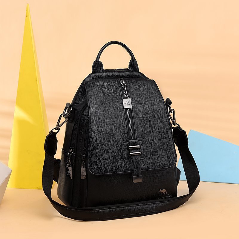 new fashion pu soft leather small backpack