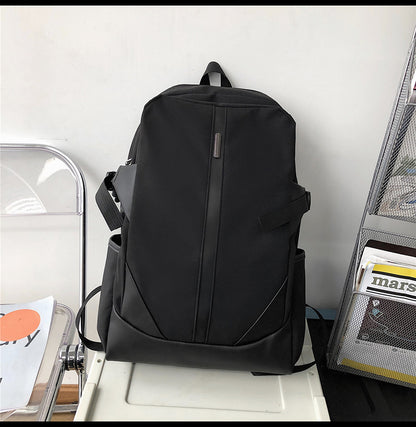 fashion simple large capacity solid color backpack