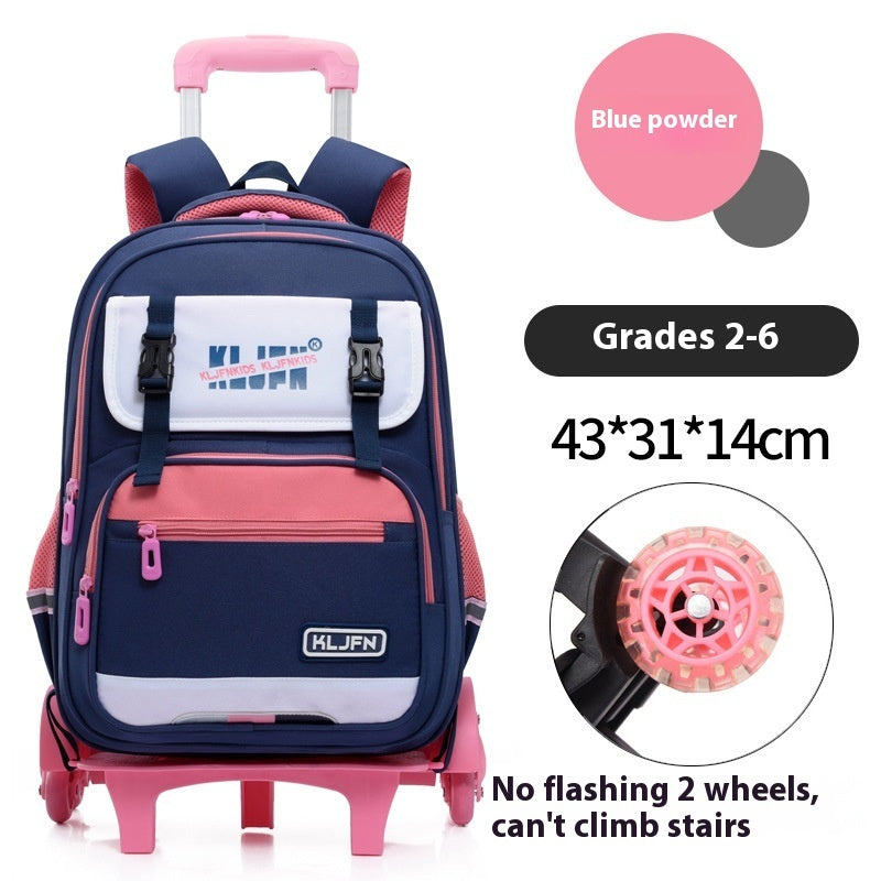 childrens trolley lightweight shoulder pad wear resistant large capacity spine protection backpack waterproof