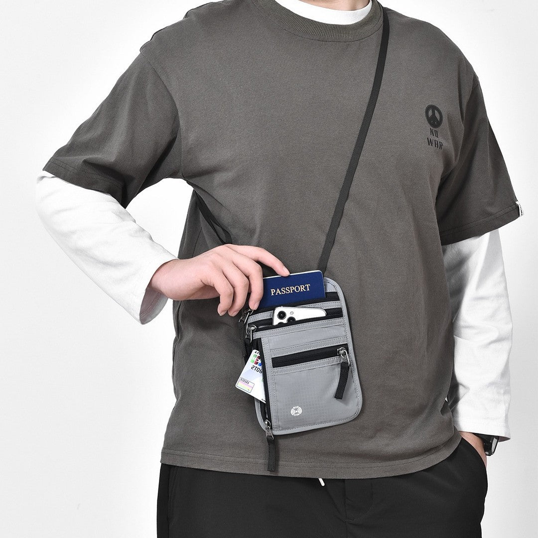 multi functional credentials travel passport bag abroad