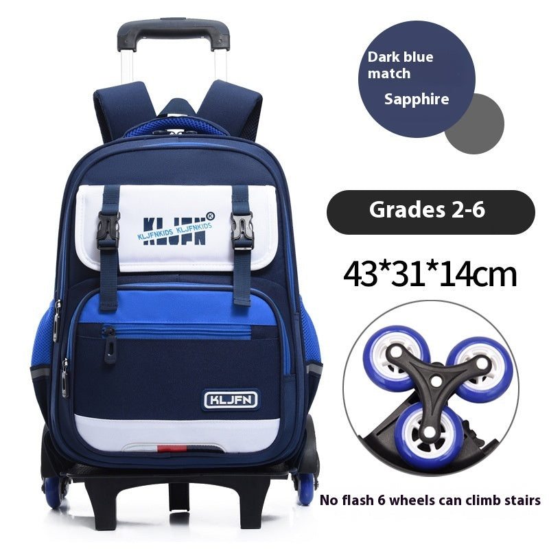 childrens trolley lightweight shoulder pad wear resistant large capacity spine protection backpack waterproof