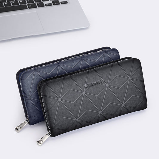 mens long clutch polyester wallet