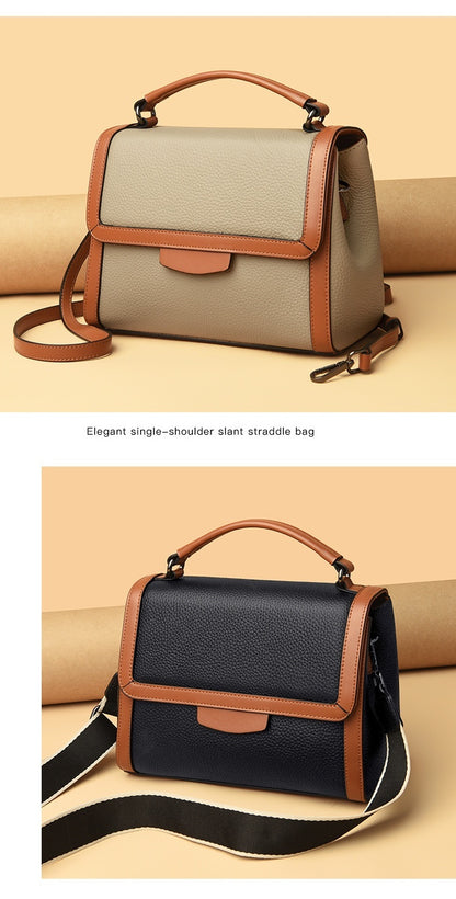 fashionable stylish soft leather textured handbag