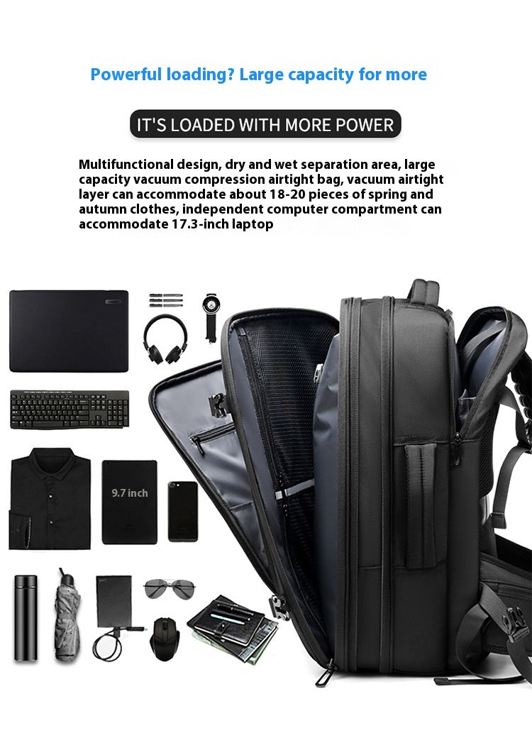 large capacity multifunctional mens backpack