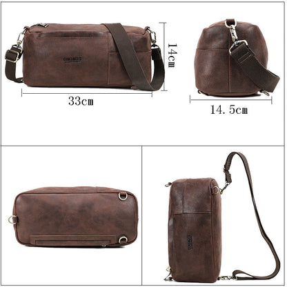 mens one shoulder messenger bag europe and america