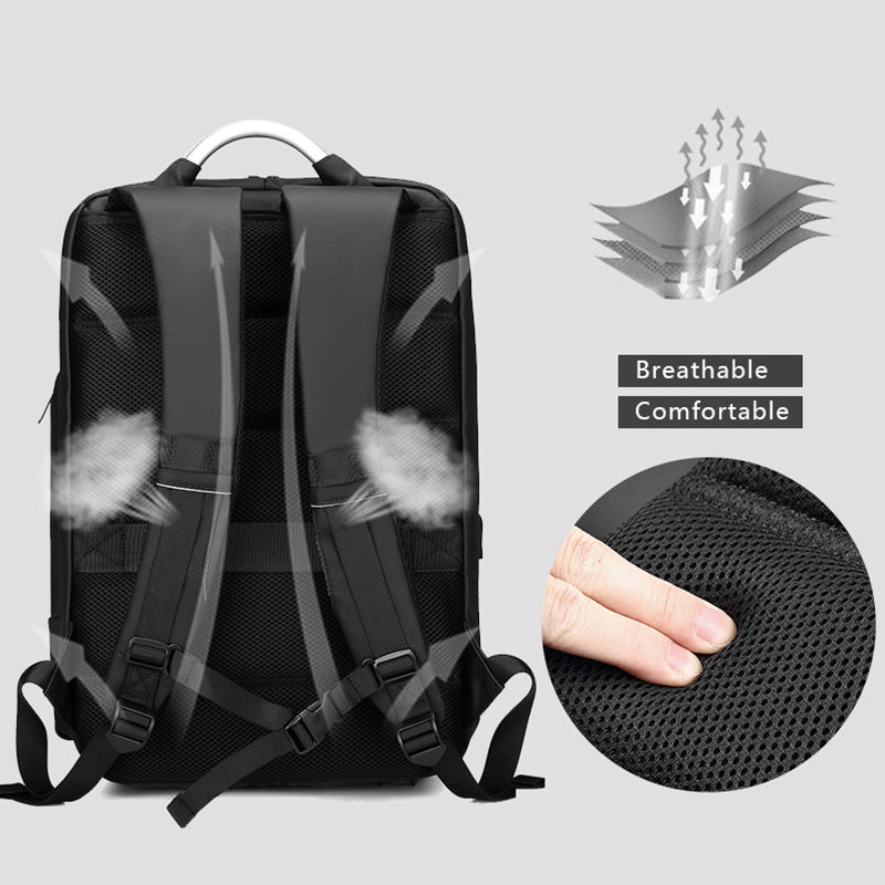 fashionable business laptop backpack water repellent travel bag