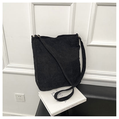 winter new womens large capacity literary canvas bag