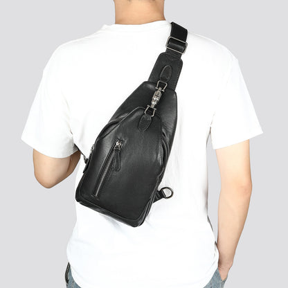 retro cattlehide leather fashion multifunctional leisure bag