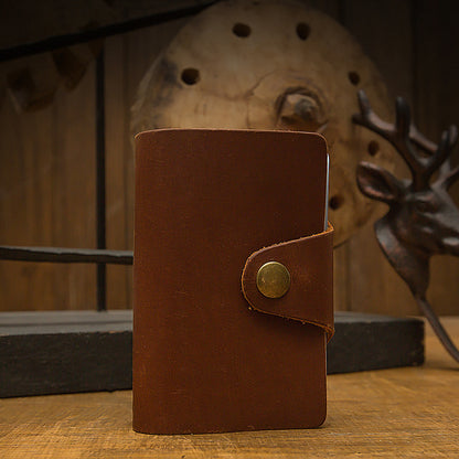 handmade cowhide card holder mens genuine leather