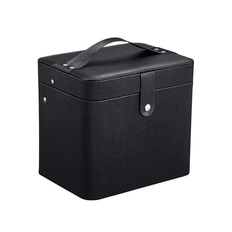 large capacity portable cosmetic case pu cosmetic desktop