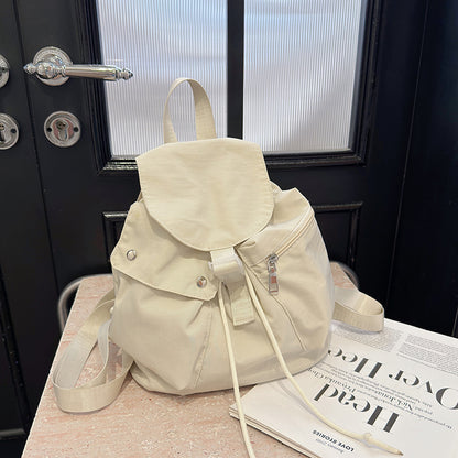 Casual Simple Ladies Travel Travel Nylon Cloth Solid Color