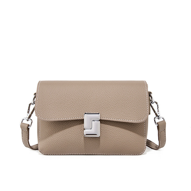 genuine leather square bag women