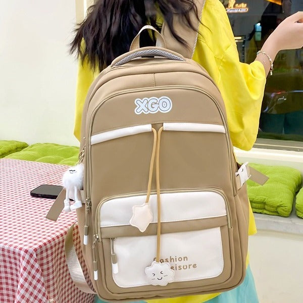 mens and womens same fashion all match backpack large capacity