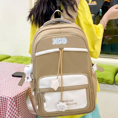 mens and womens same fashion all match backpack large capacity