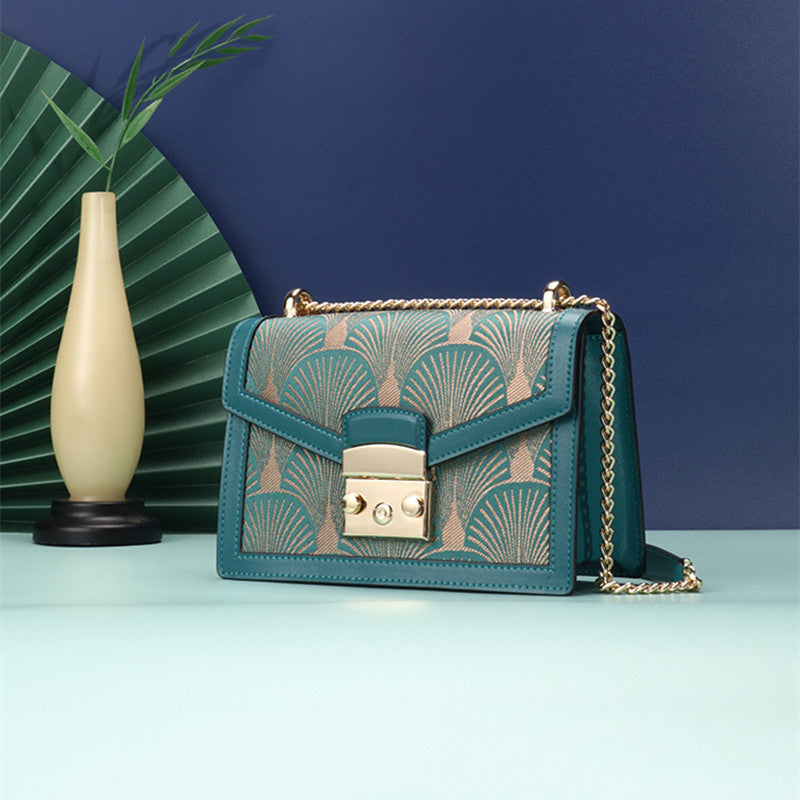 womens fashion artistic chinese style embroidery leather message bag